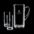 48 Oz. Crystalline Rexdale Pitcher w/ 2 Hiball Glasses